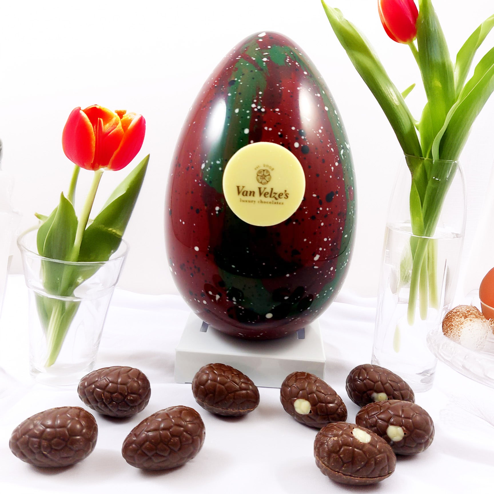 "Mayo" Chocolate Egg - Salted caramel/hazelnut (8x mini eggs)