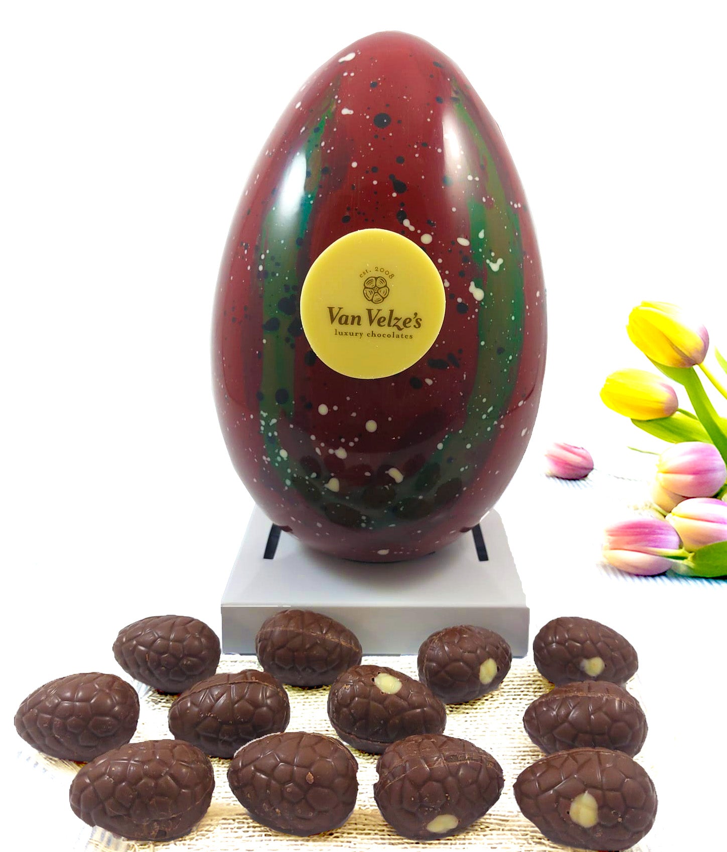 "Mayo" Chocolate Egg - Salted caramel/hazelnut (12x mini eggs)