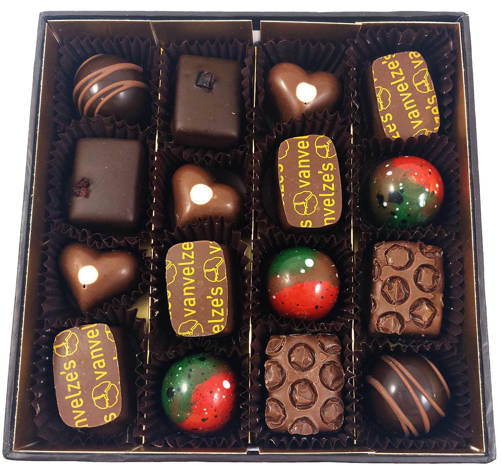 Handmade chocolates Ireland, Sea salted caramel (award winning), Baileys, Tonka bean, Mad about Mayo - Vanilla, Hazelnut/ butterscotch hearts, Port & Cranberrie chocolates